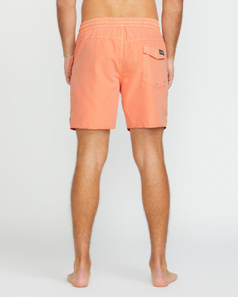 Center Trunk 17" Boardshorts - PALE PEACH