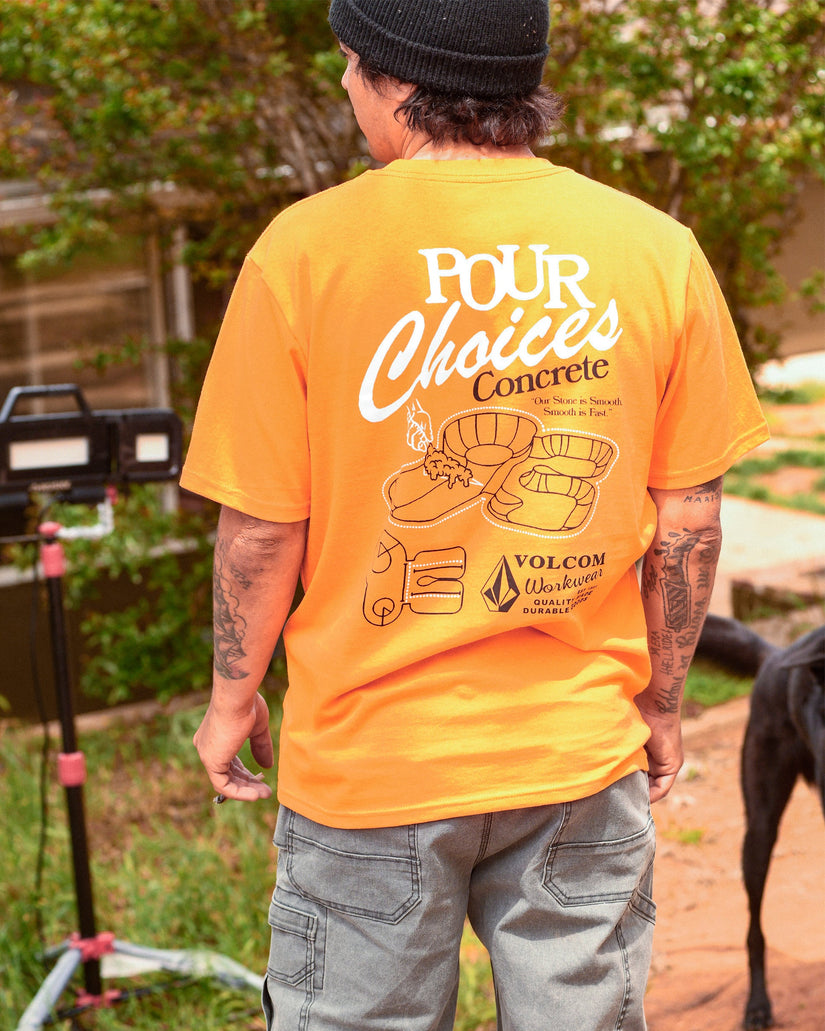 Pour Choices T-shirt - NEON ORANGE