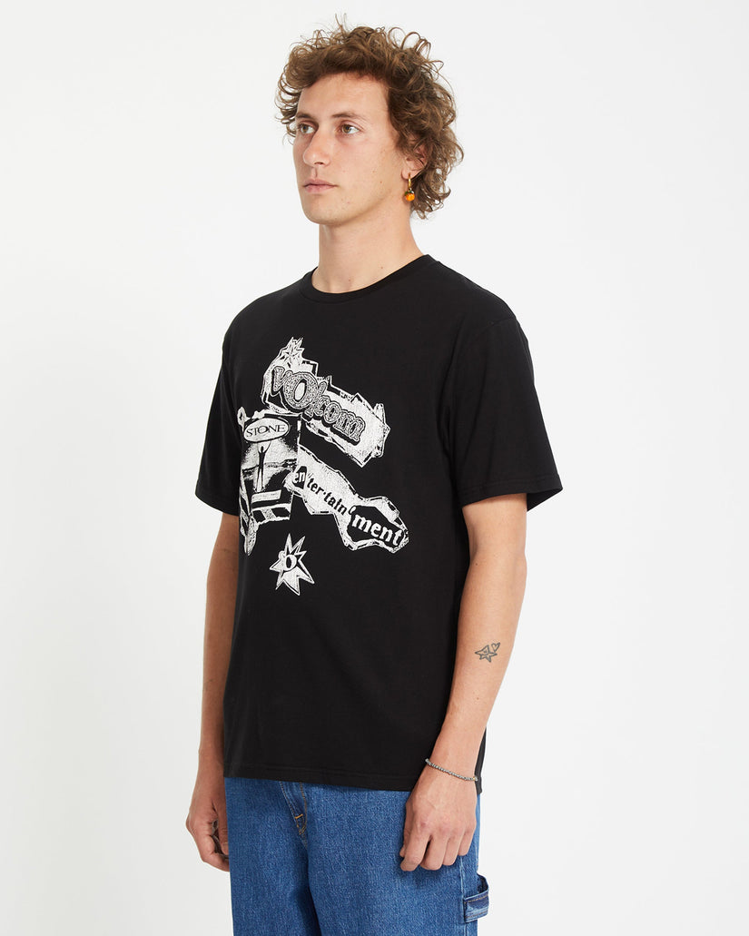 V Ent T-shirt - BLACK