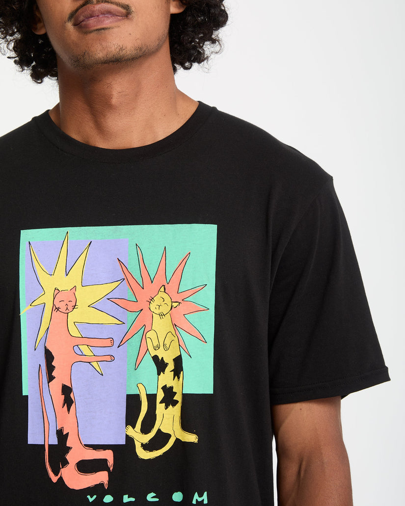 Longo Cats T-Shirt - Black