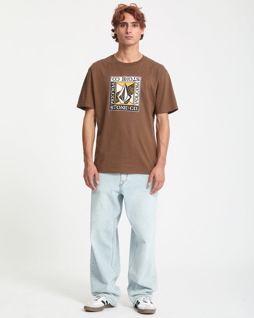 Angle Iron T-Shirt - Brown Stone