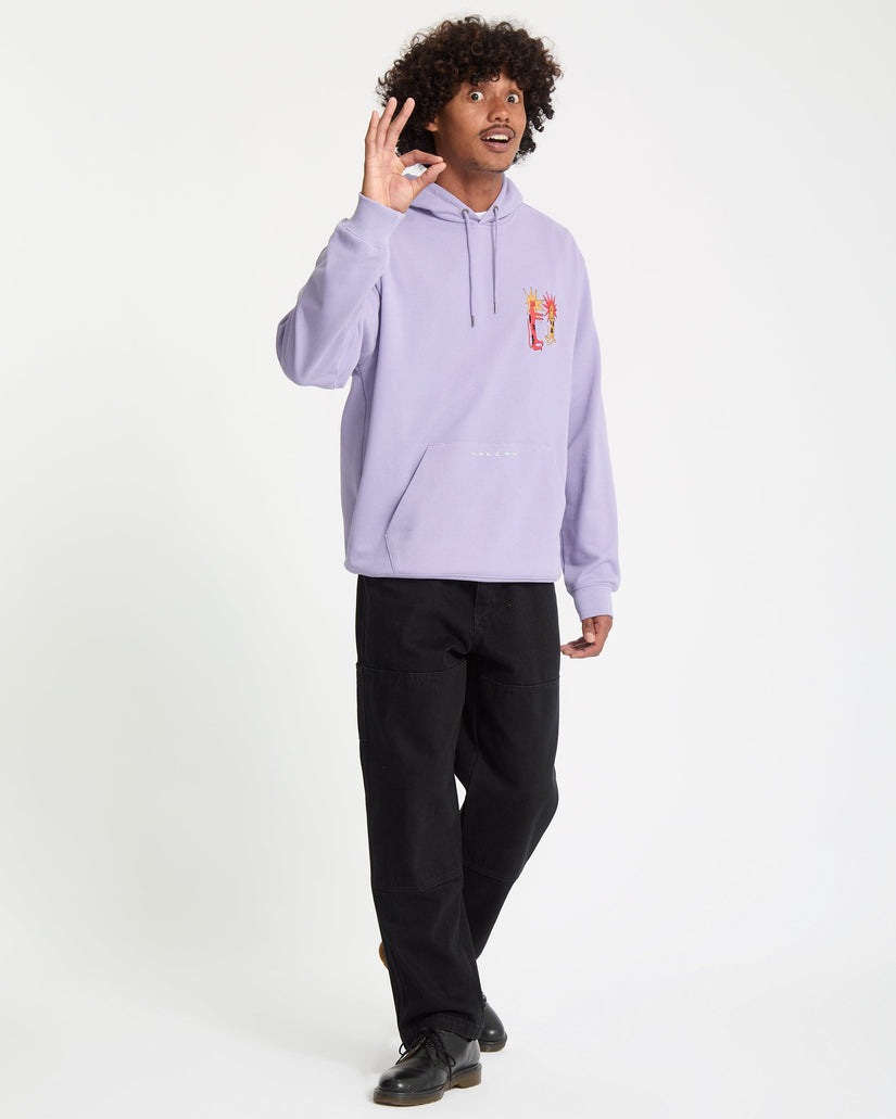 Longo Cats Hoodie - Purple Ash