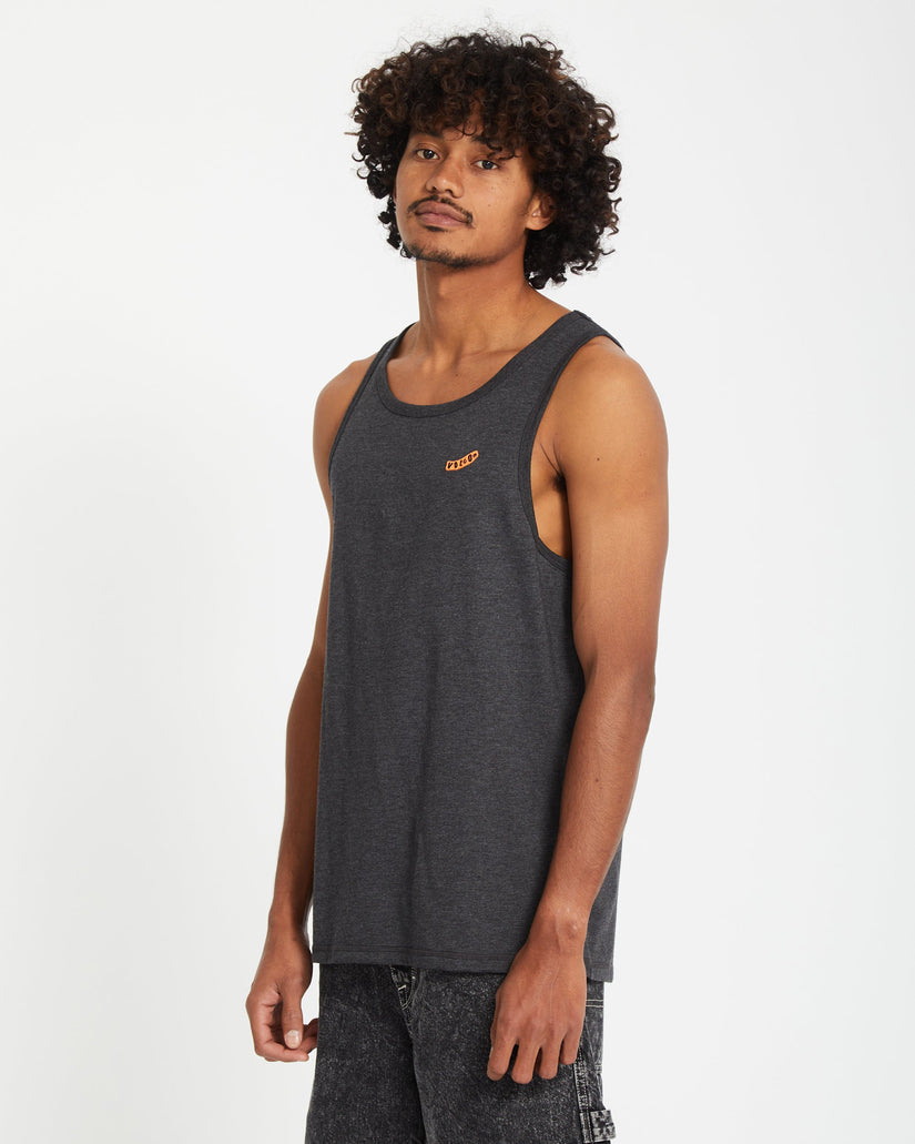 Pistol Stone Tanktop - HEATHER BLACK