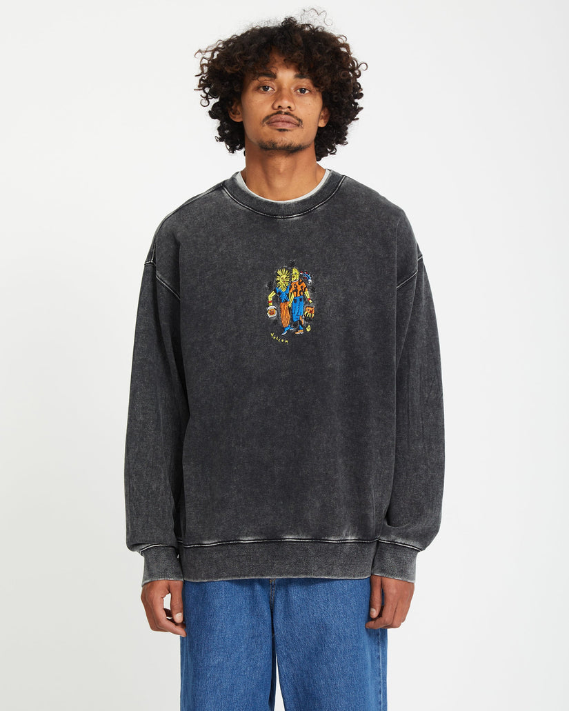 Bob Mollema Pullover - LIGHT ACID BLACK