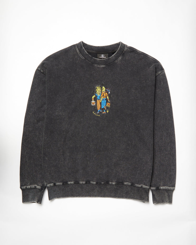 Bob Mollema Pullover - LIGHT ACID BLACK