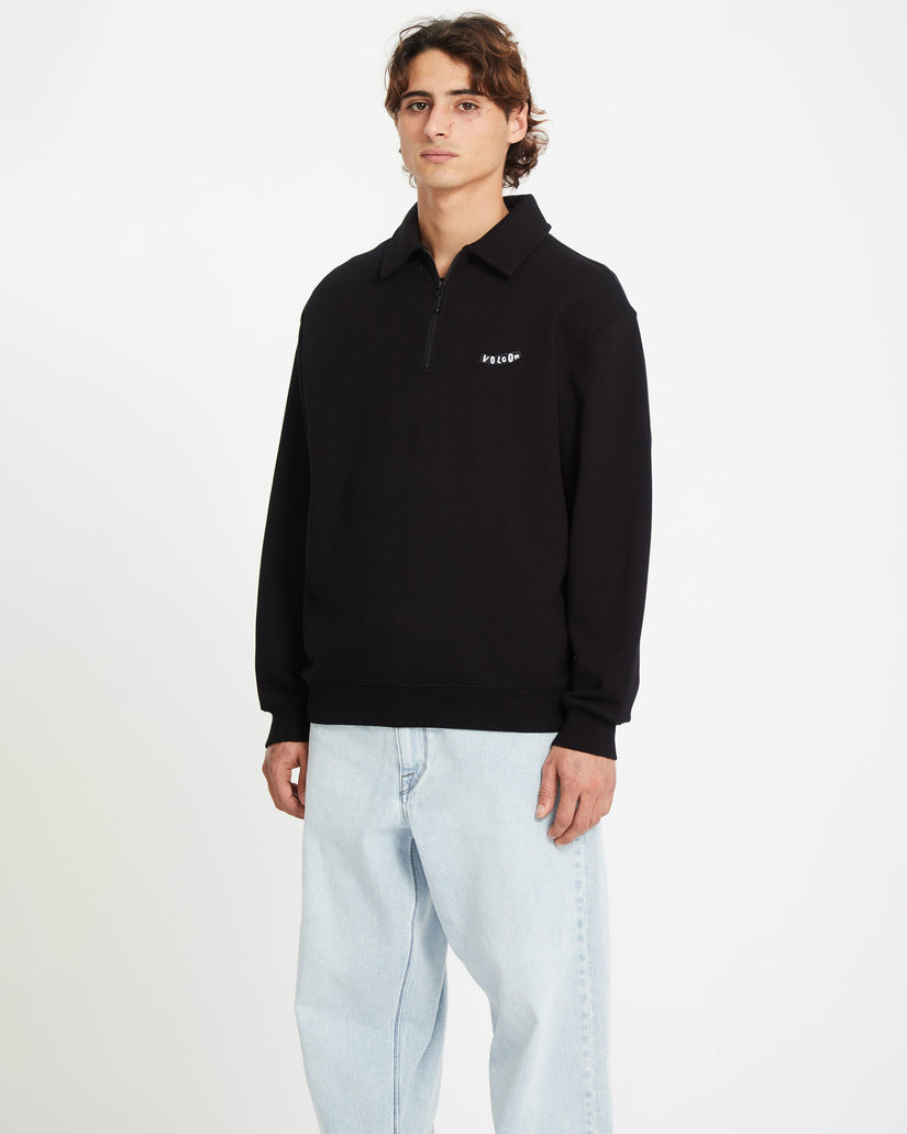 Nevermine Terry Pullover - BLACK