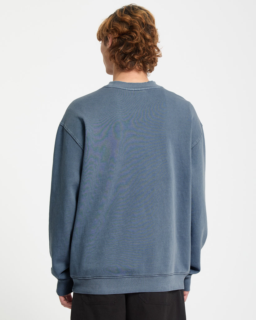 Single Stone Fleece-Sweatshirt - Blue Wash