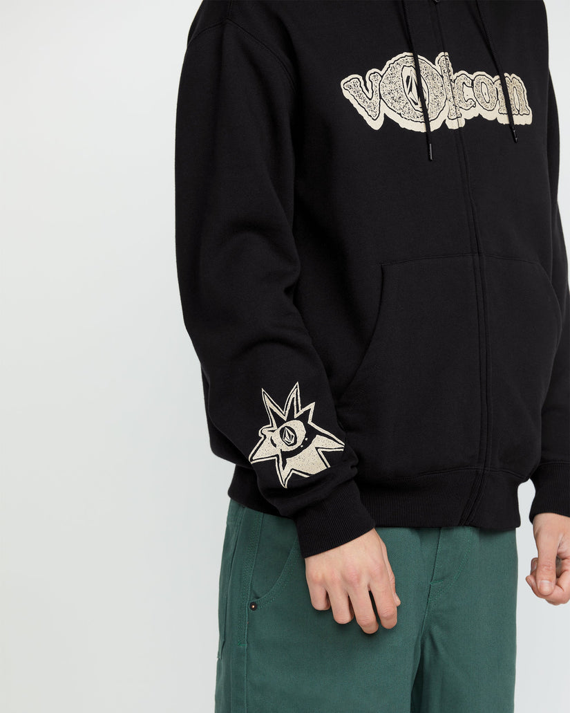 Volcom Ent Full Zip Kapuzenpullover - BLACK