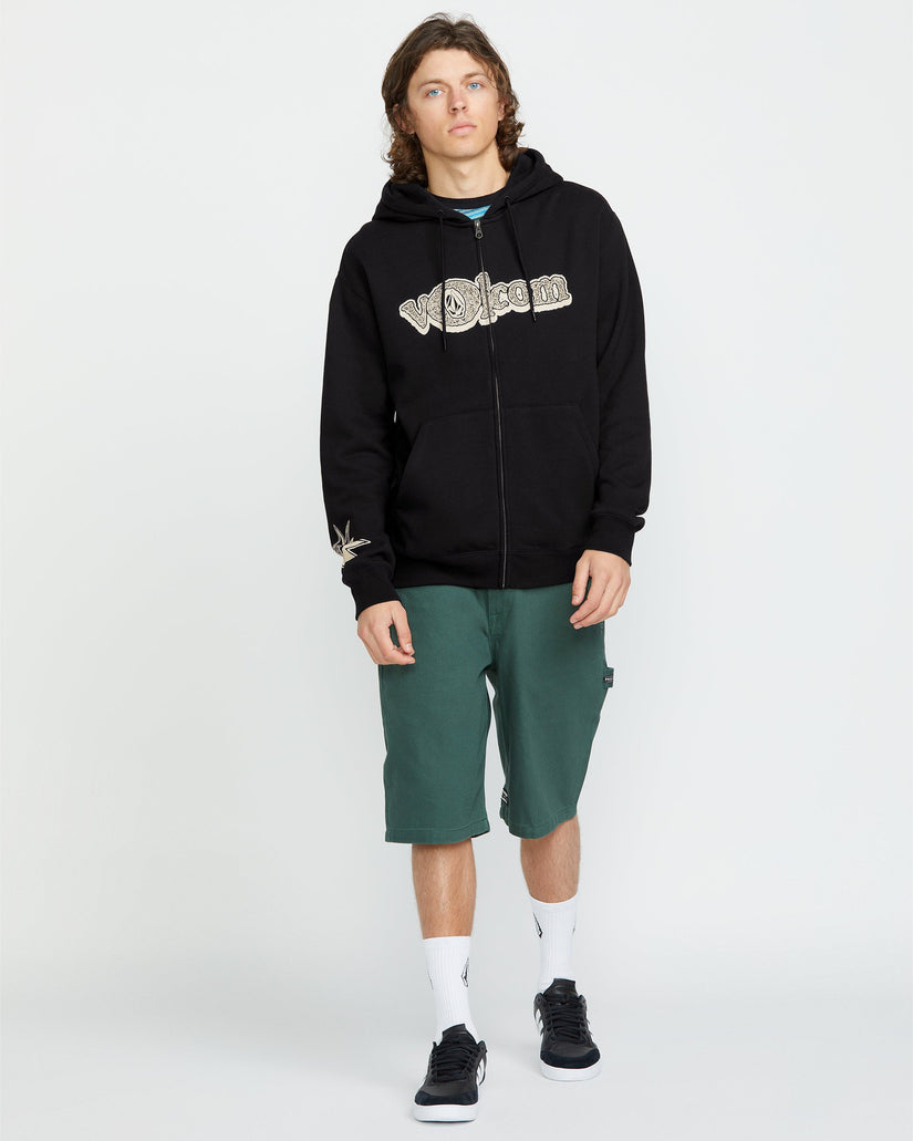Volcom Ent Full Zip Kapuzenpullover - BLACK