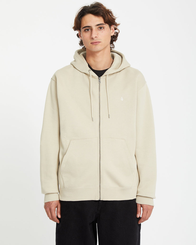 Single Stone Full Zip Kapuzenpullover - LIGHT KHAKI