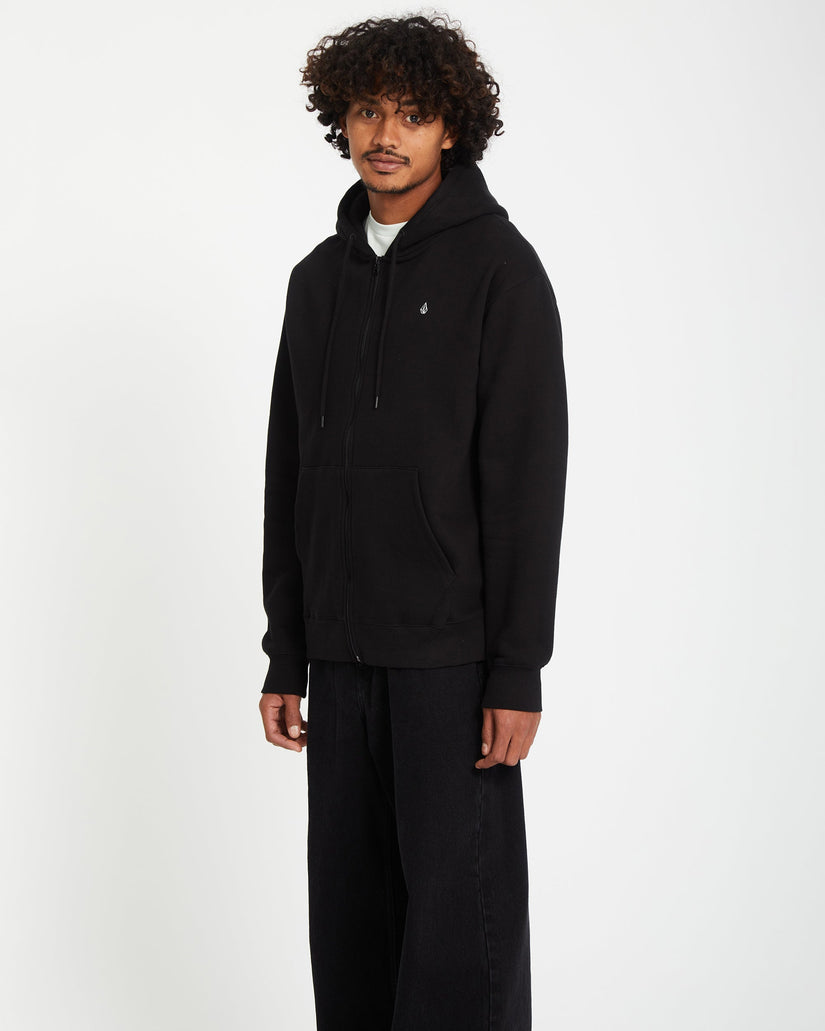 Single Stone Kapuzenjacke - Black