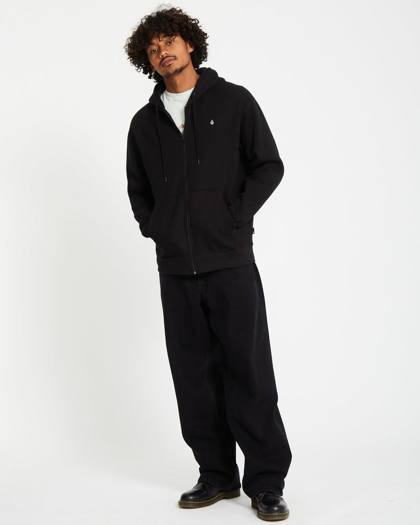 Single Stone Kapuzenjacke - Black