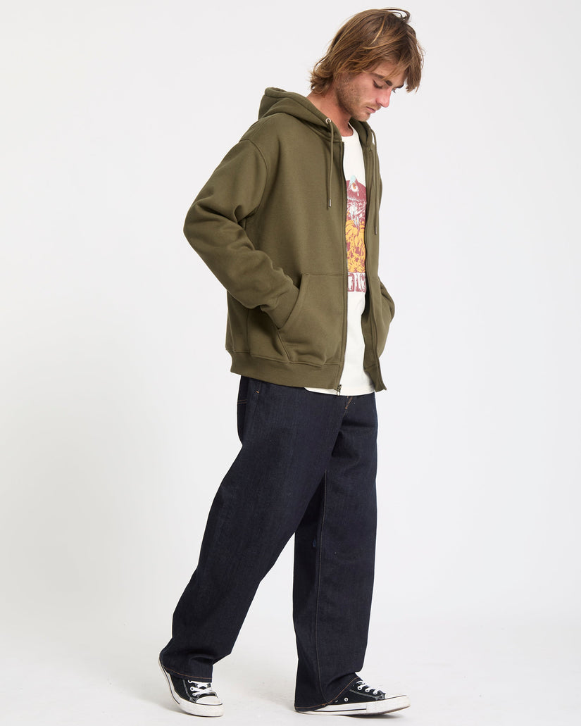 Single Stone Kapuzenjacke - Sage Leaf