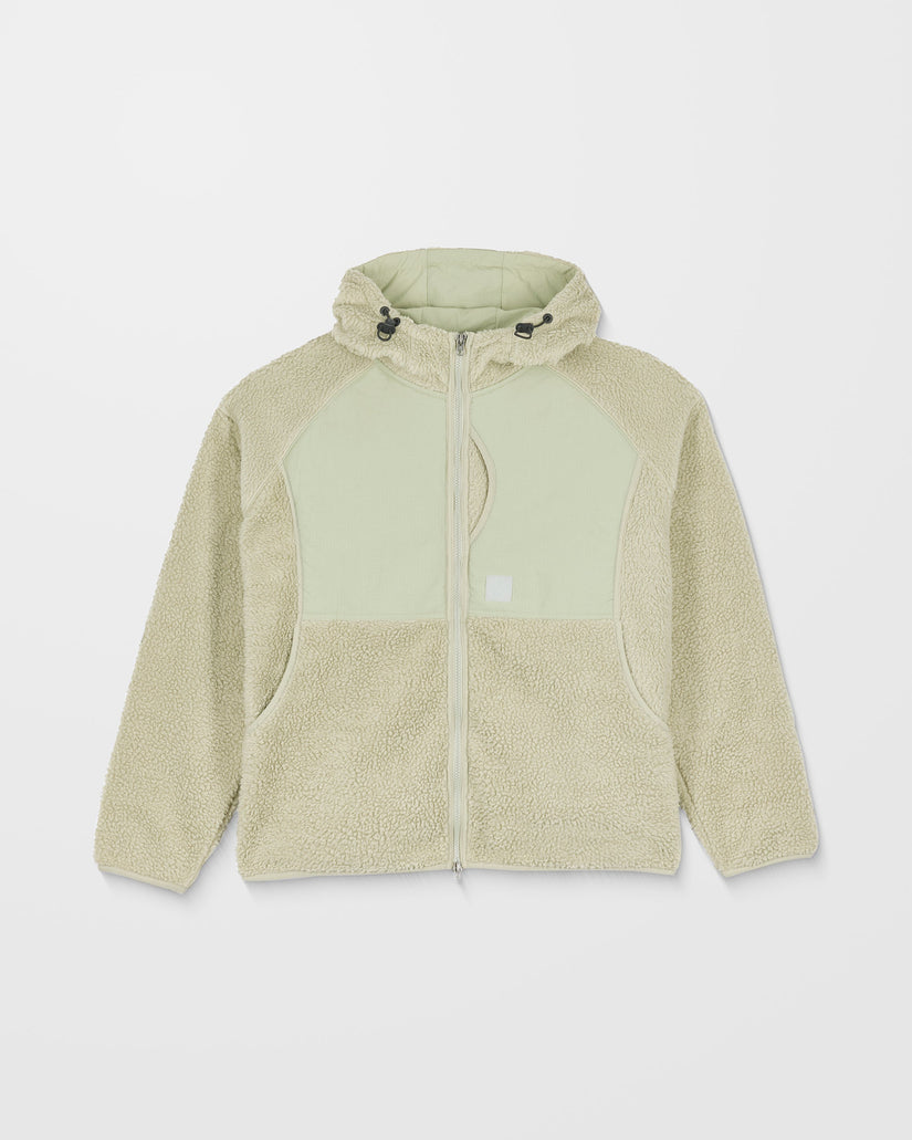 Nomaa Sherpa Kapuzenjacke - Green Tea