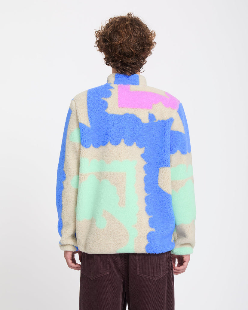 Carrau Fuzzar Zip Sherpa Jacke - Multi