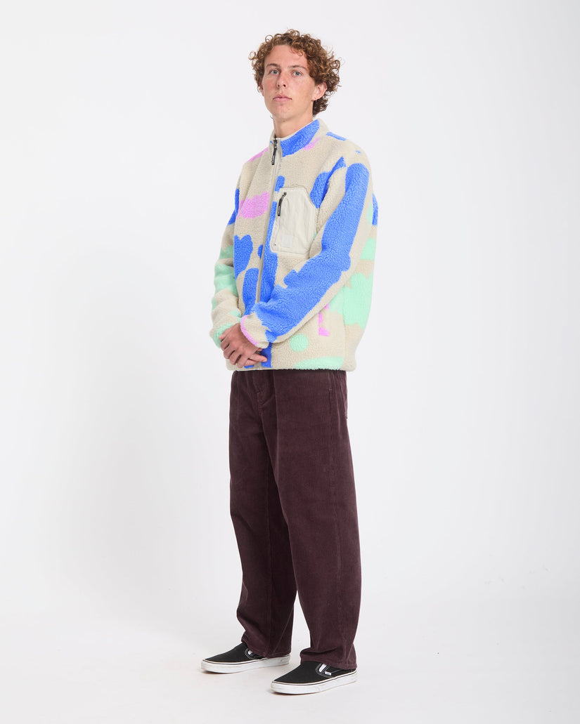 Carrau Fuzzar Zip Sherpa Jacke - Multi
