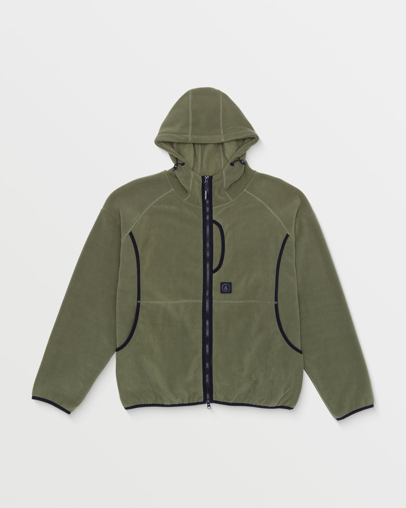 Nomaa Zip Fleece Hoodie - Wintermoss