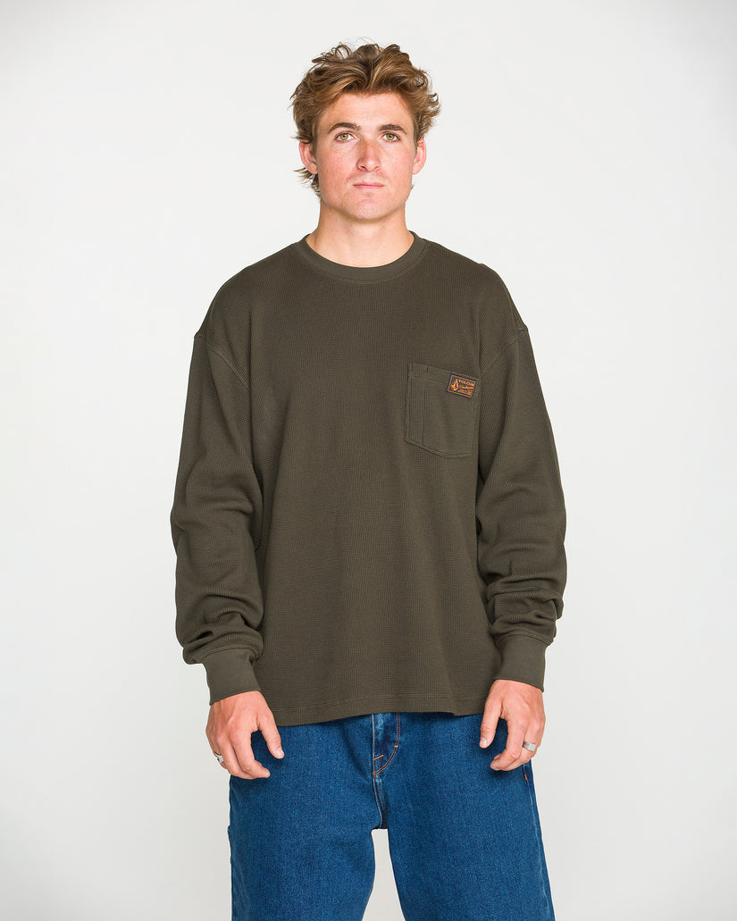 Overtime Thermal T-Shirt - Rinsed Black