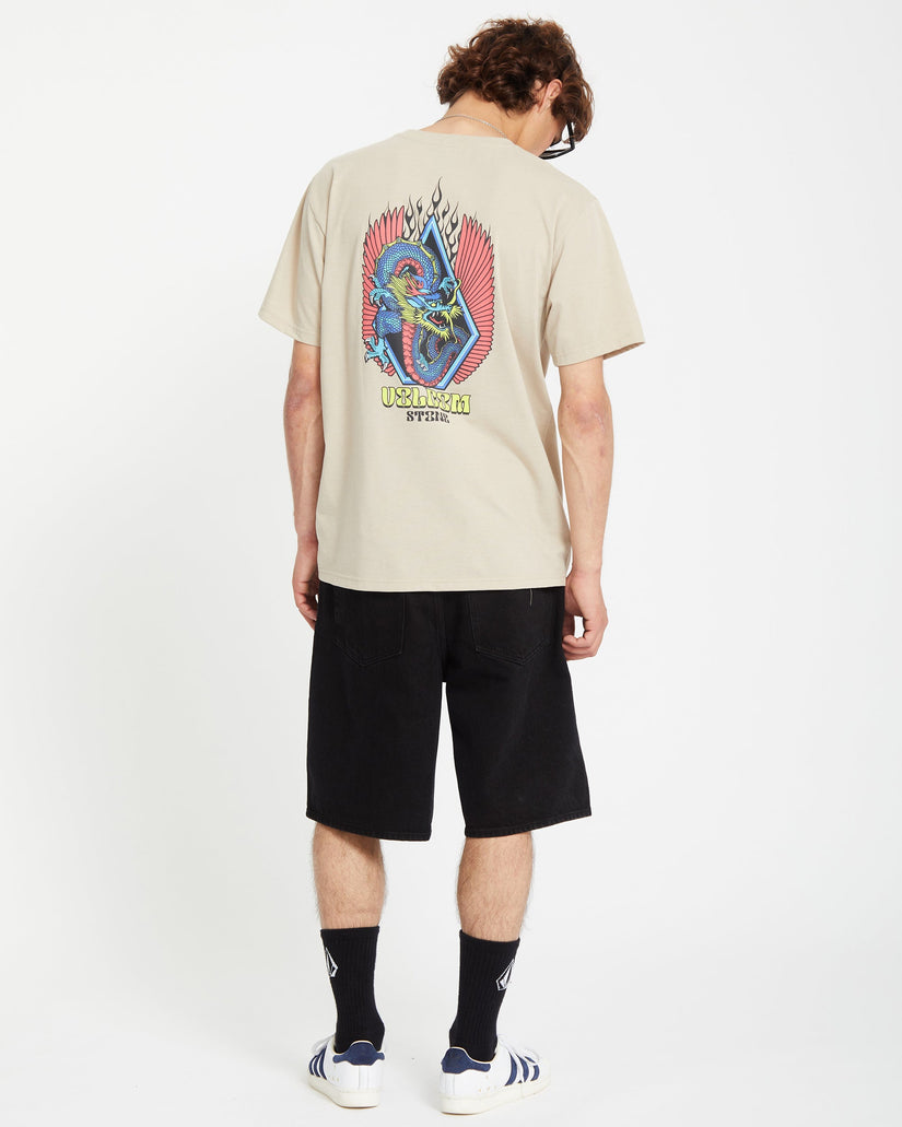 Draggin Stone T-shirt - LIGHT KHAKI