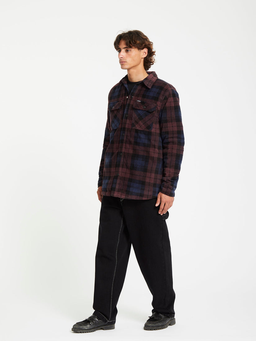 Bowered Polar Überhemd - Merlot