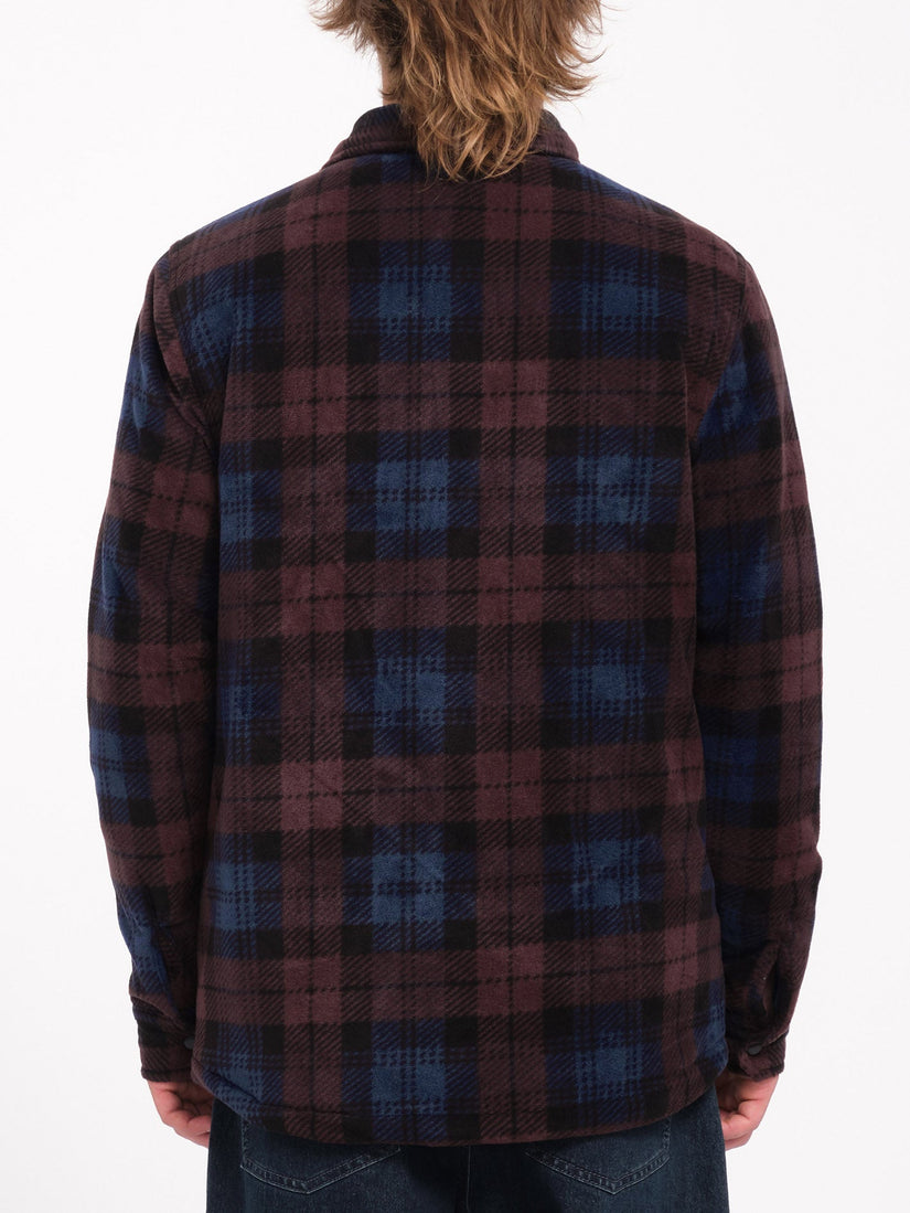 Bowered Polar Überhemd - Merlot