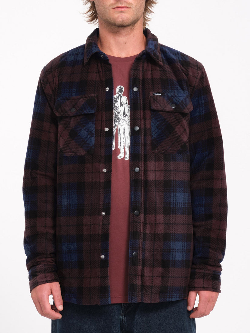 Bowered Polar Überhemd - Merlot