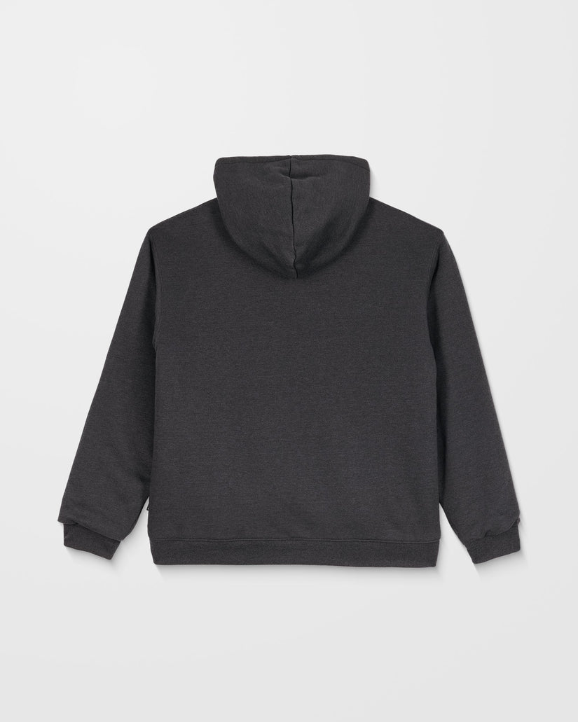 Single Stone Gefütterter Zip Hoodie - Heather Black