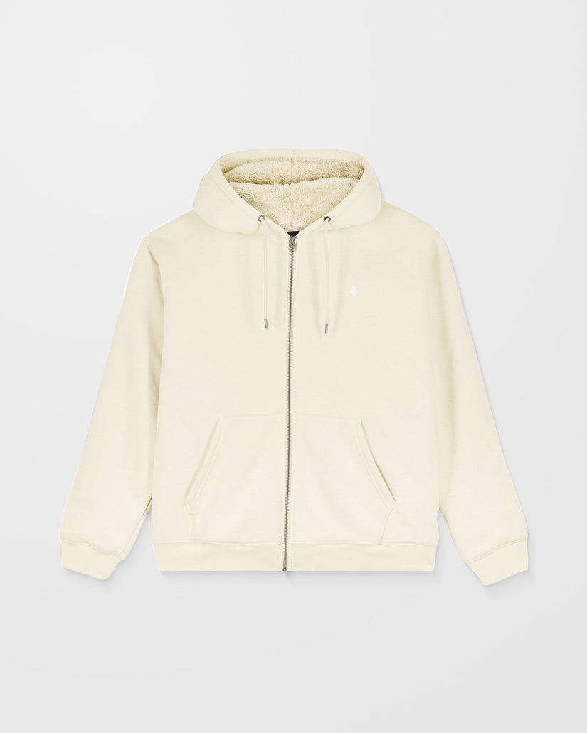 Single Stone Gefütterter Zip Hoodie - Light Beige