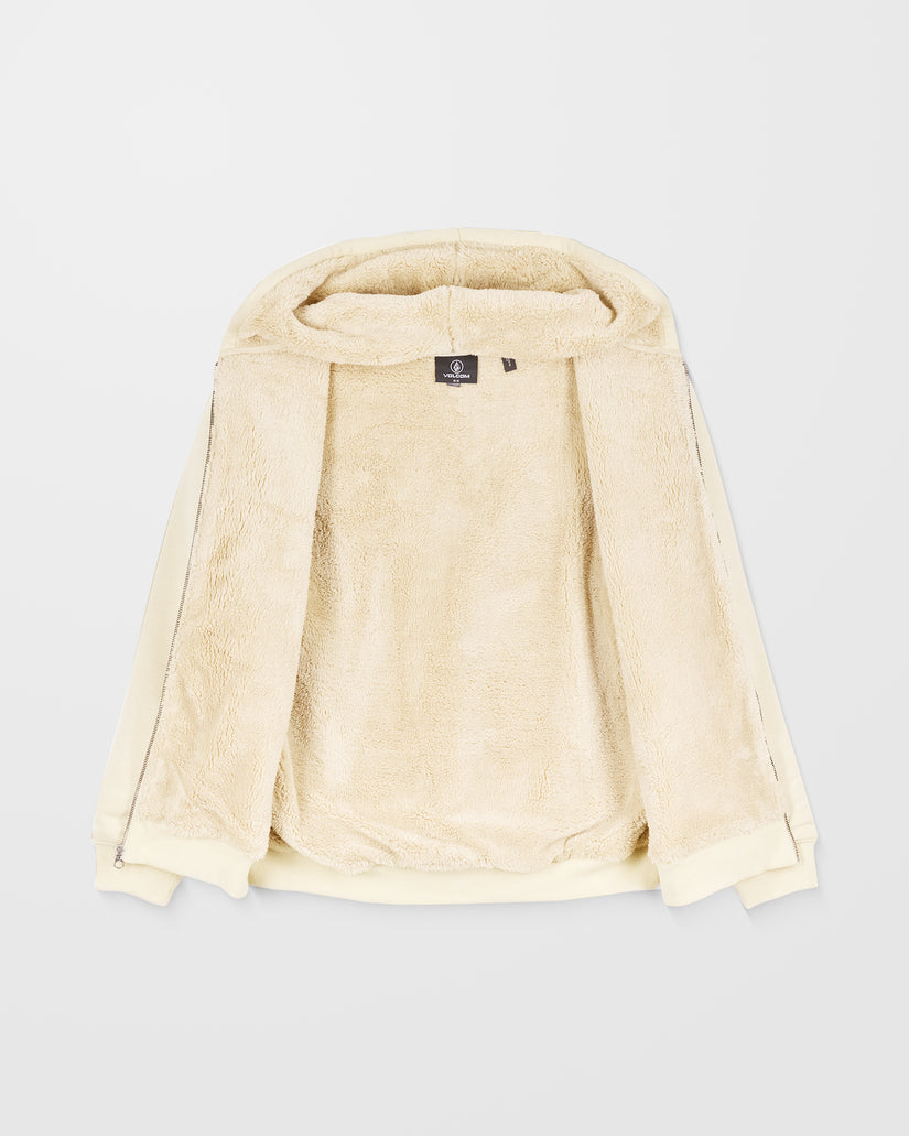 Single Stone Gefütterter Zip Hoodie - Light Beige