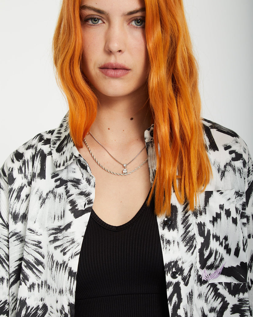 Alix Top - BLACK WHITE