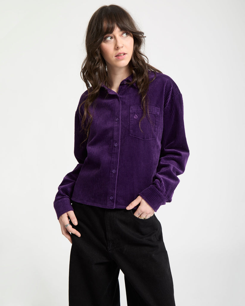 Weellow Cord-Hemd - Acai