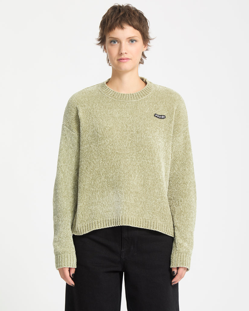 Bubble Tease Pullover - Green Tea
