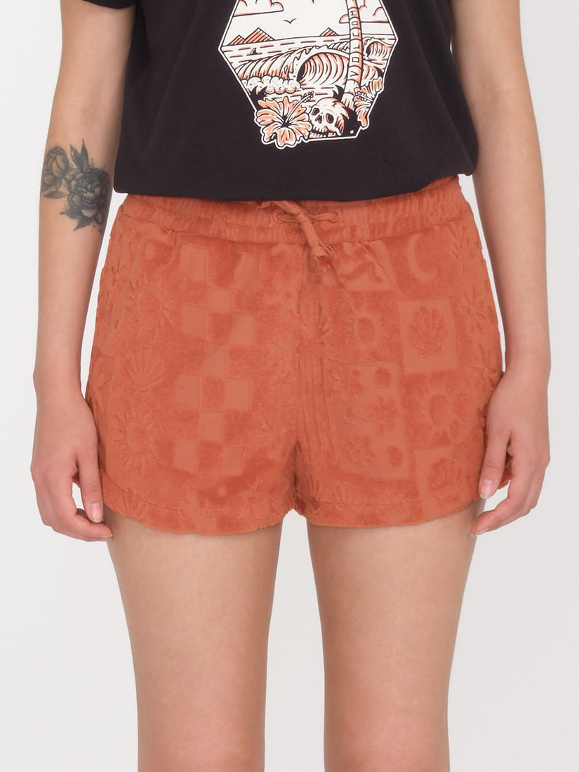 SUNNY WILD TERRY CLOTH SHORT (B0912407_ROS) [F]