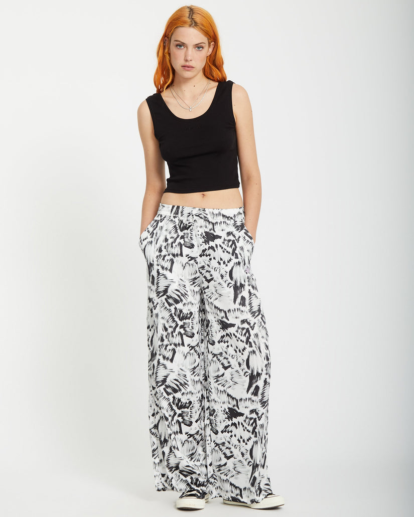 Alix Elasticated Waist Hose - BLACK WHITE