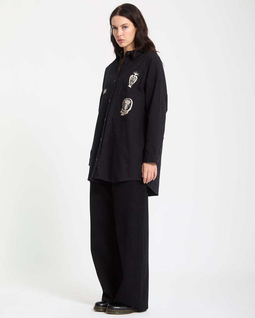 Vaderetro Kleid - Black