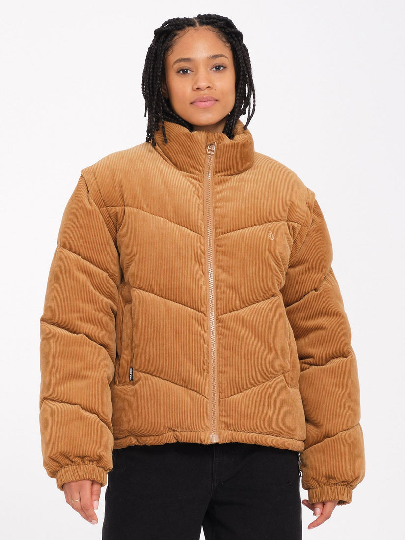 Cord'N Puffjacke - Vintage Brown