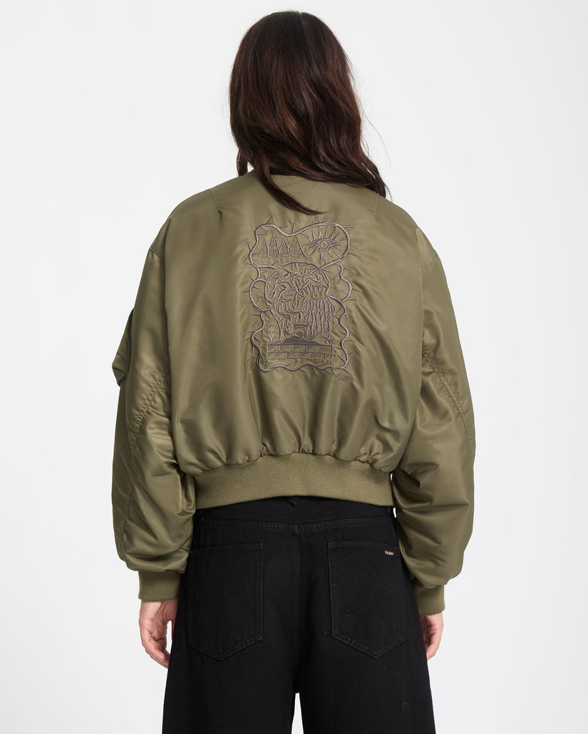 Vaderetro Bomberjacke - Wintermoss