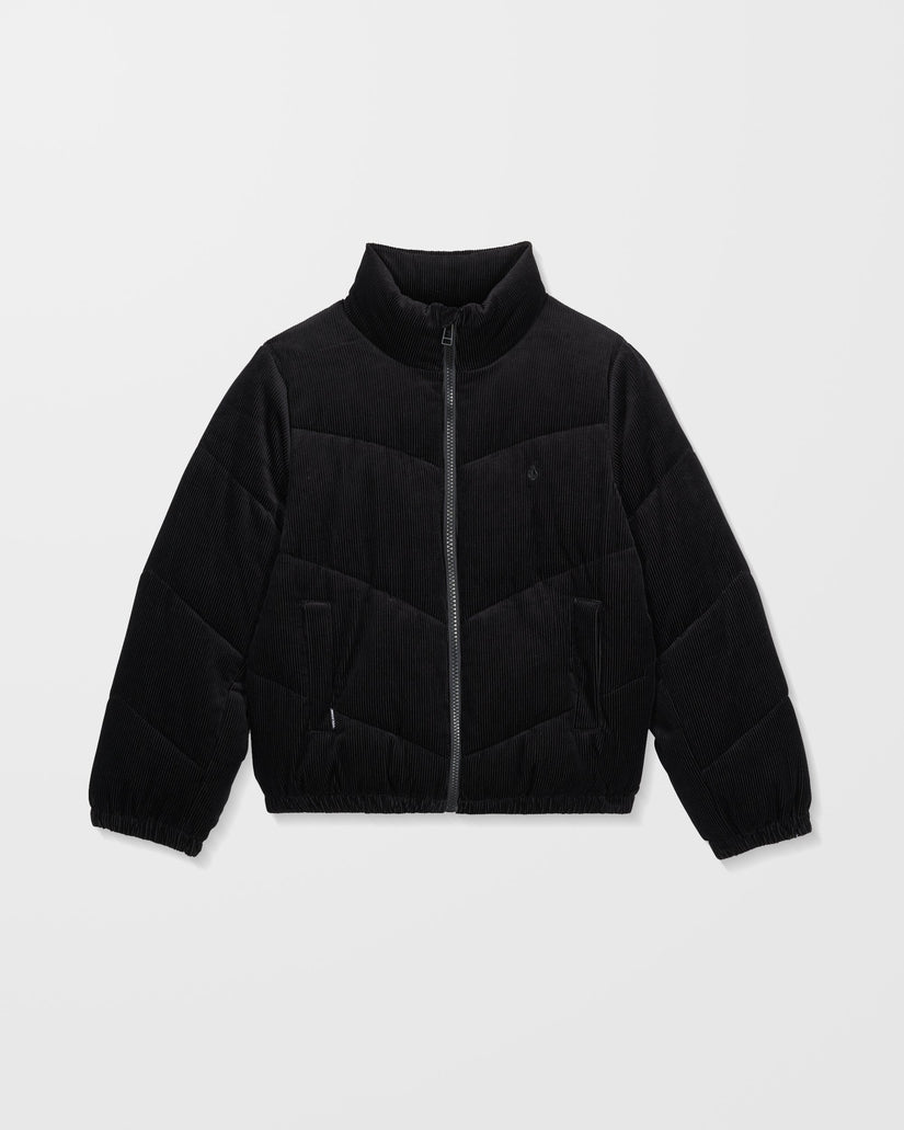 Cord'N Stone Puffer Jacke - Black