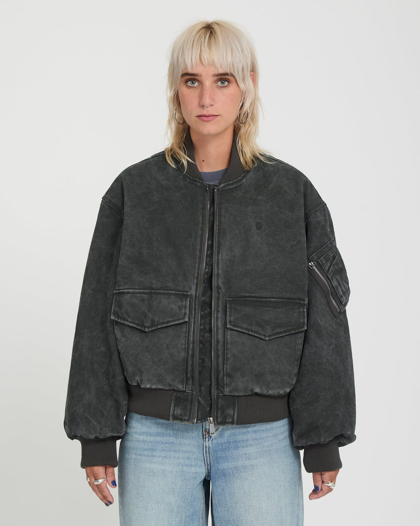 Workestra Bomberjacke - Rinsed Black