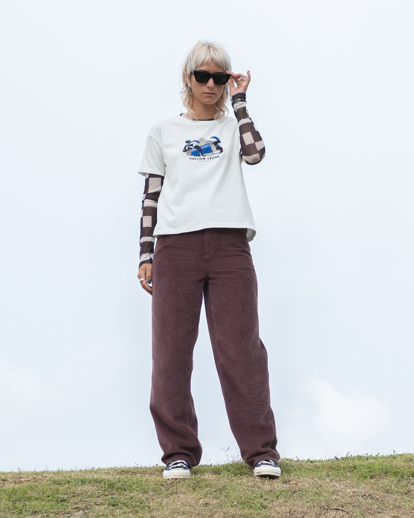 Weellow II Cordhose - Raisin