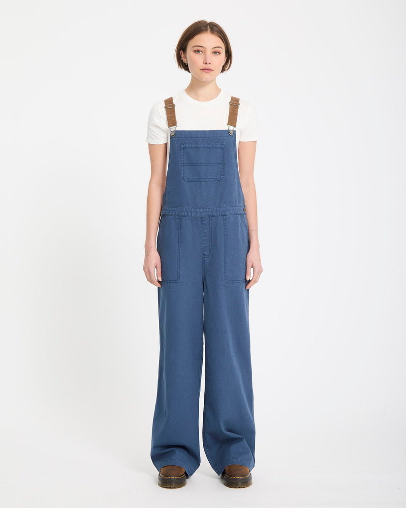 Full Cut Latzhose - Harbor Blue