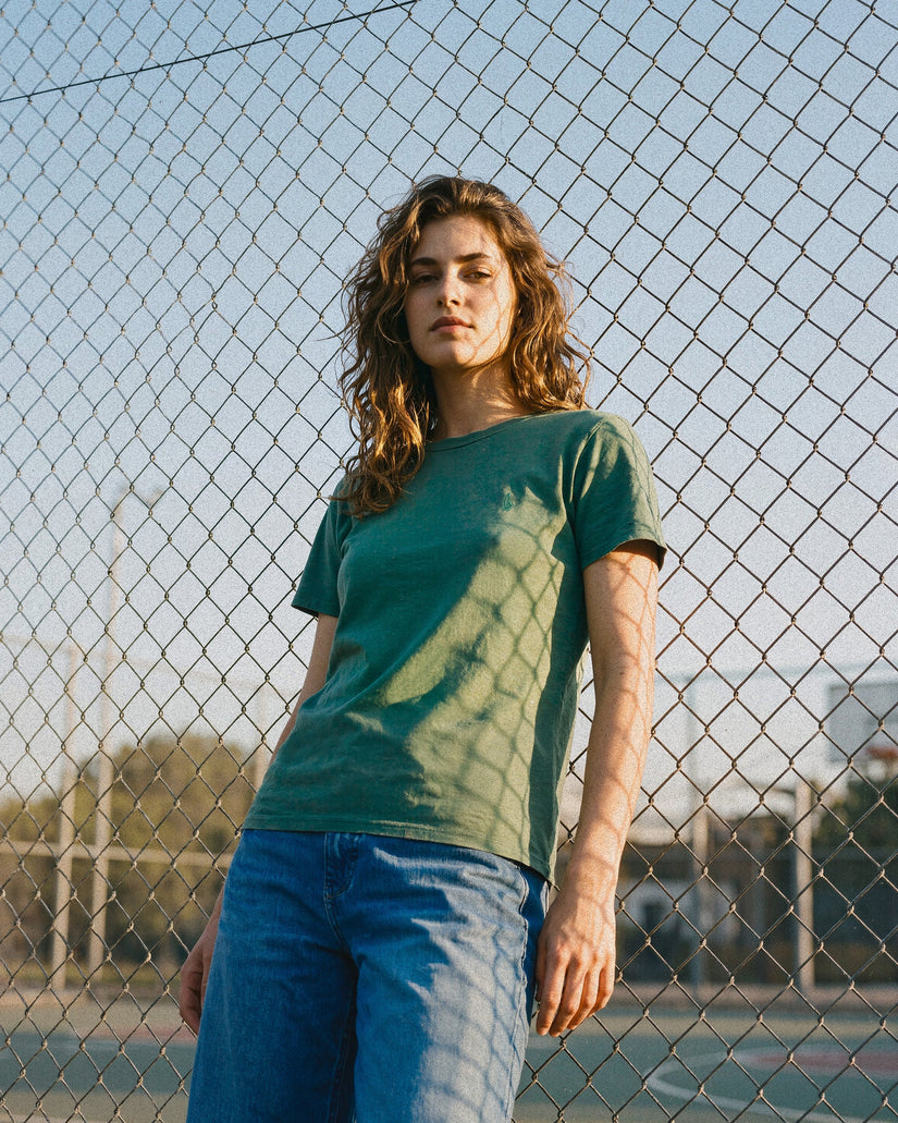 Solid Stone T-Shirt - Evergreen