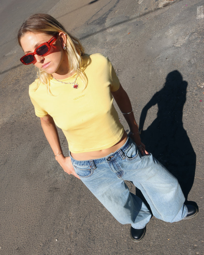 Volcomstone Tight Crop-Top - Sunburst