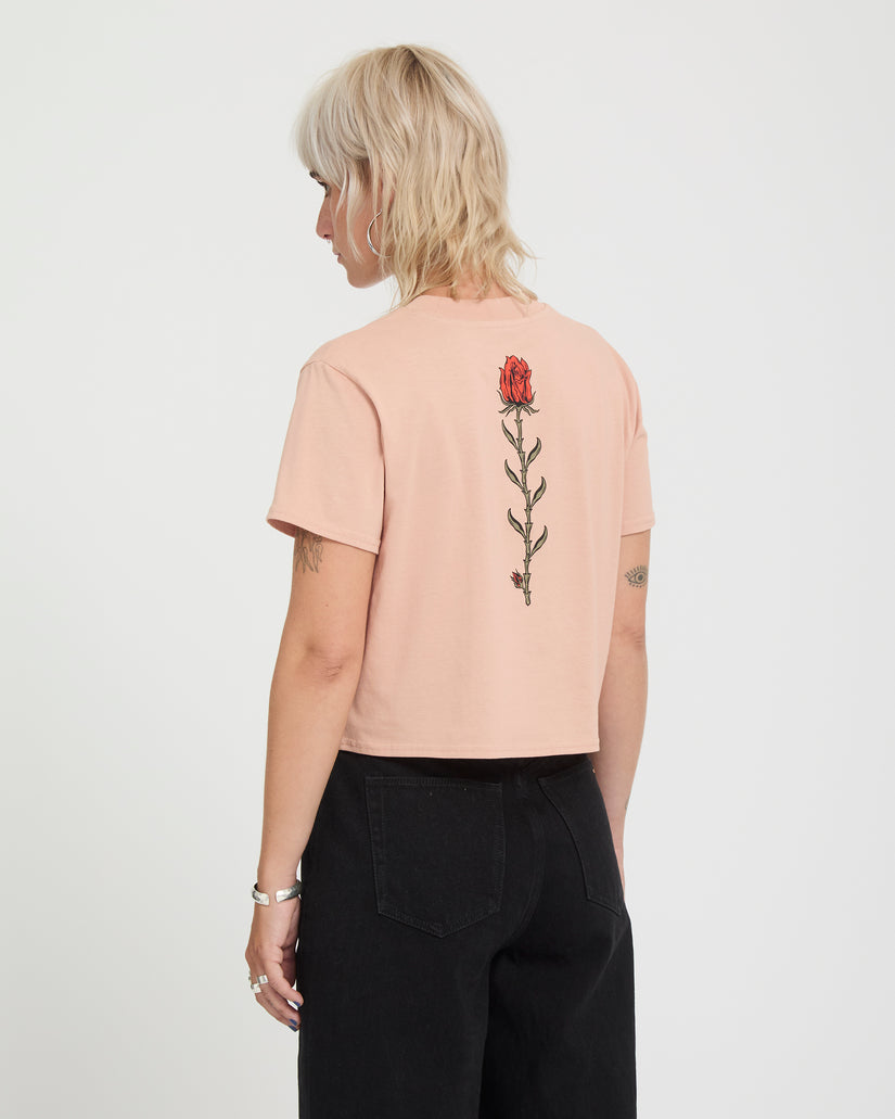 Dial Crop T-Shirt - Misty Rose