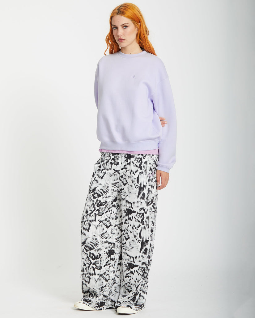 Stone Heart Up Pullover - DUSTY LAVENDER