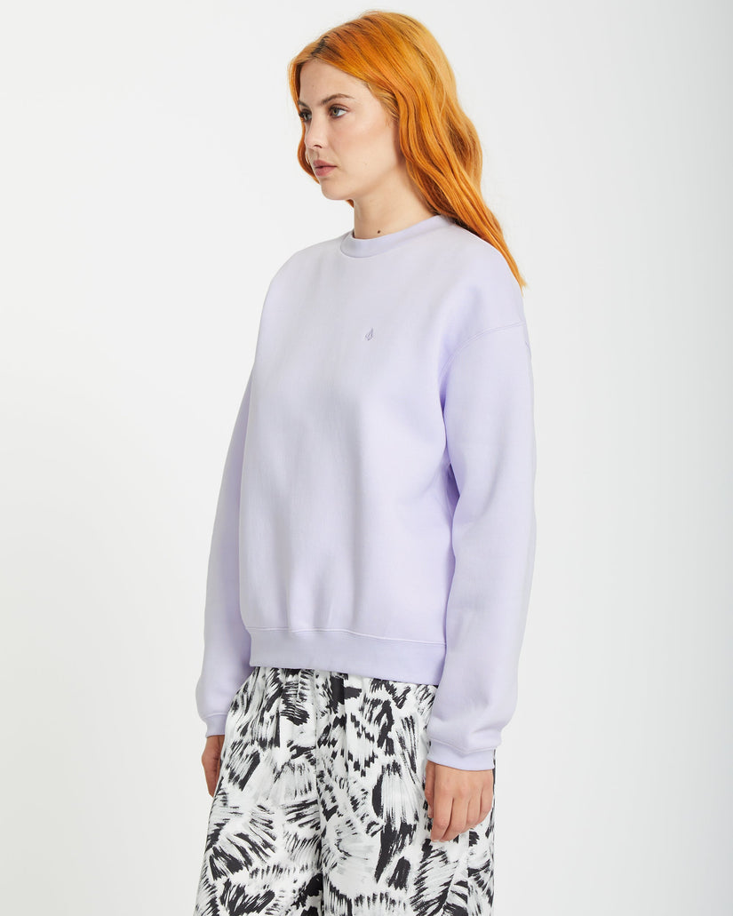 Stone Heart Up Pullover - DUSTY LAVENDER