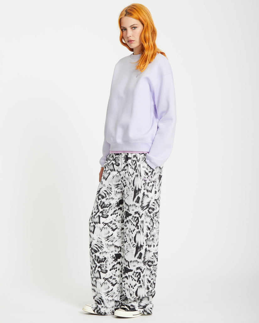 Stone Heart Up Pullover - DUSTY LAVENDER