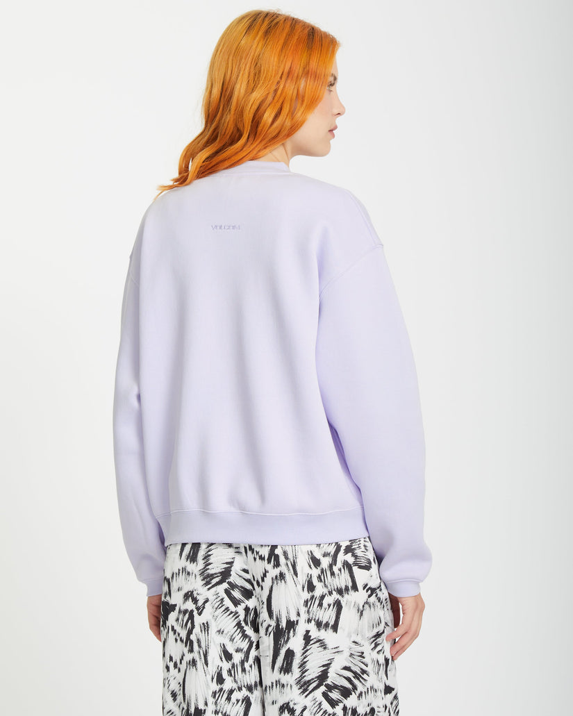 Stone Heart Up Pullover - DUSTY LAVENDER