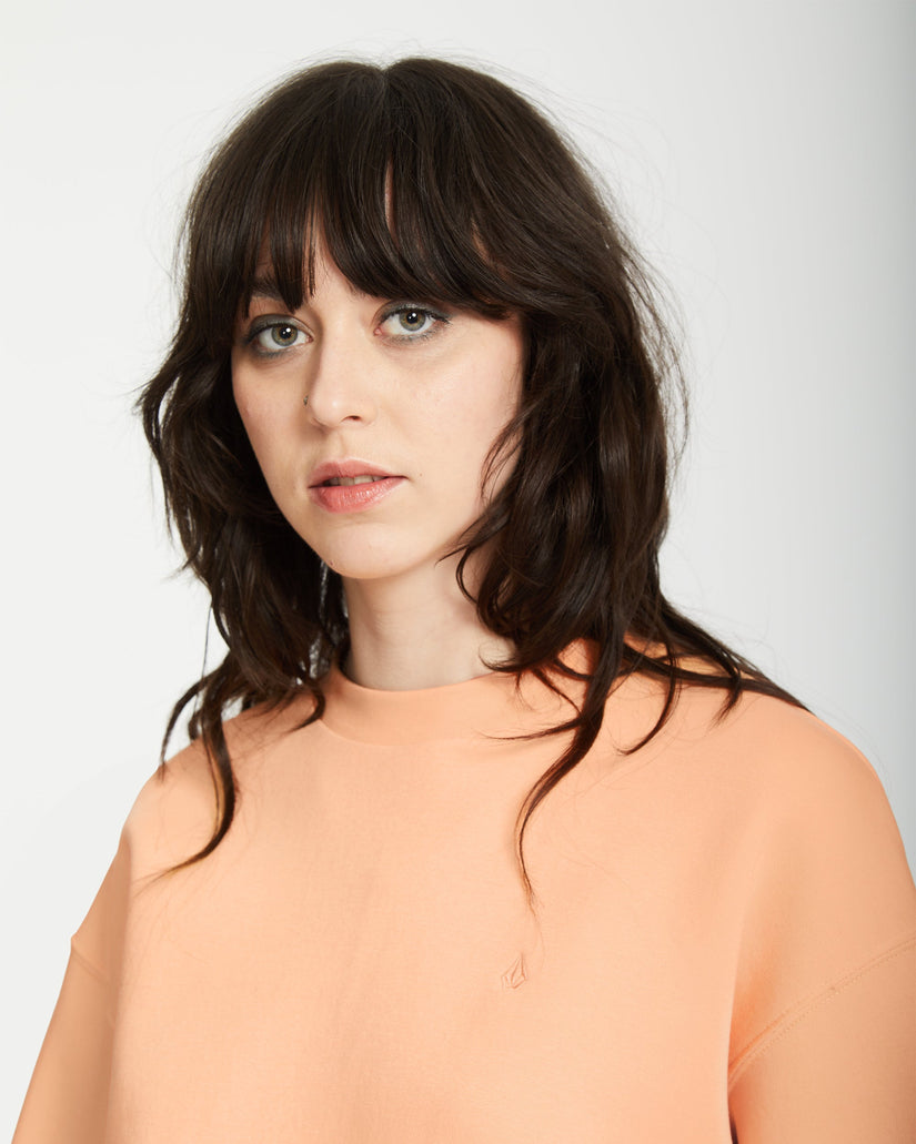 Stone Heart Up Pullover - PALE PEACH