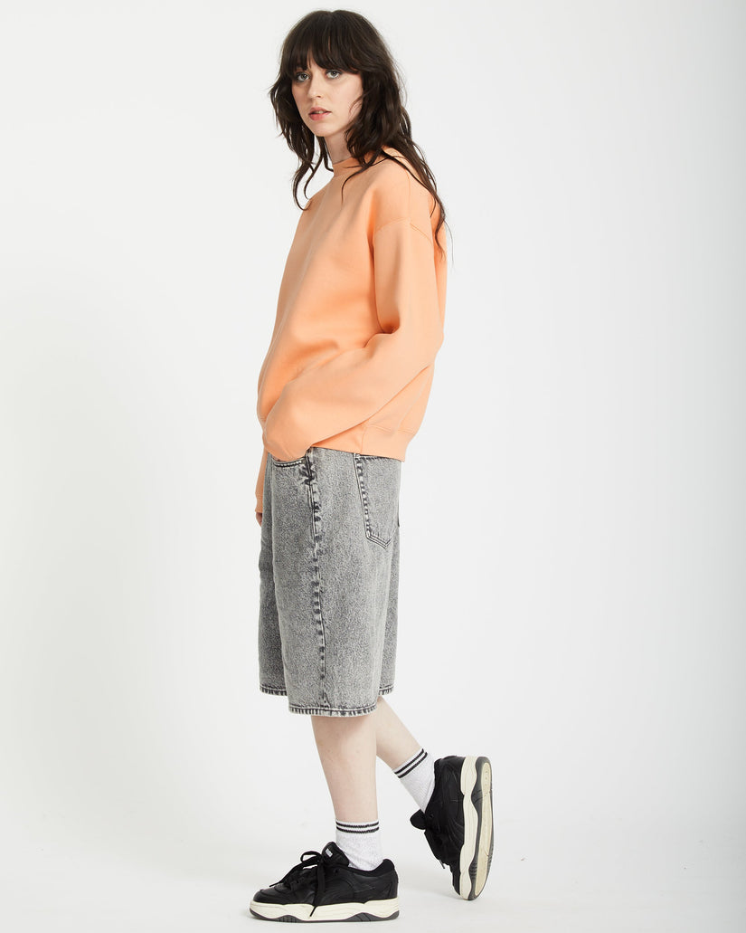 Stone Heart Up Pullover - PALE PEACH